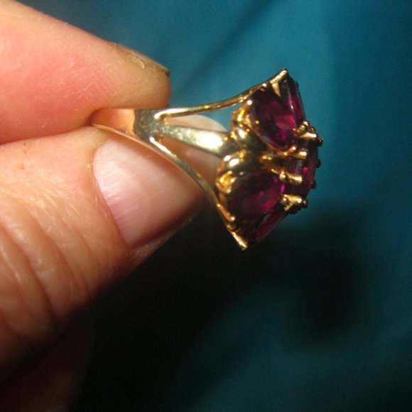 14K Rhodolite Garnet Ring - Picture 4 of 8